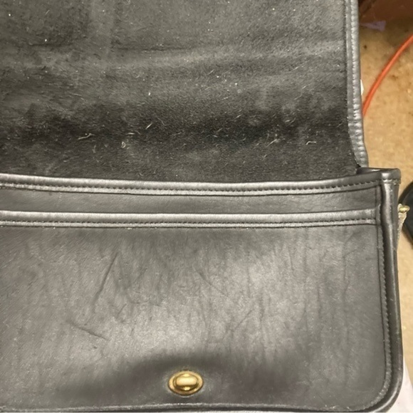 Coach vintage black leather pocket purse 9755 rare made in Mexico - Picture 9 of 11